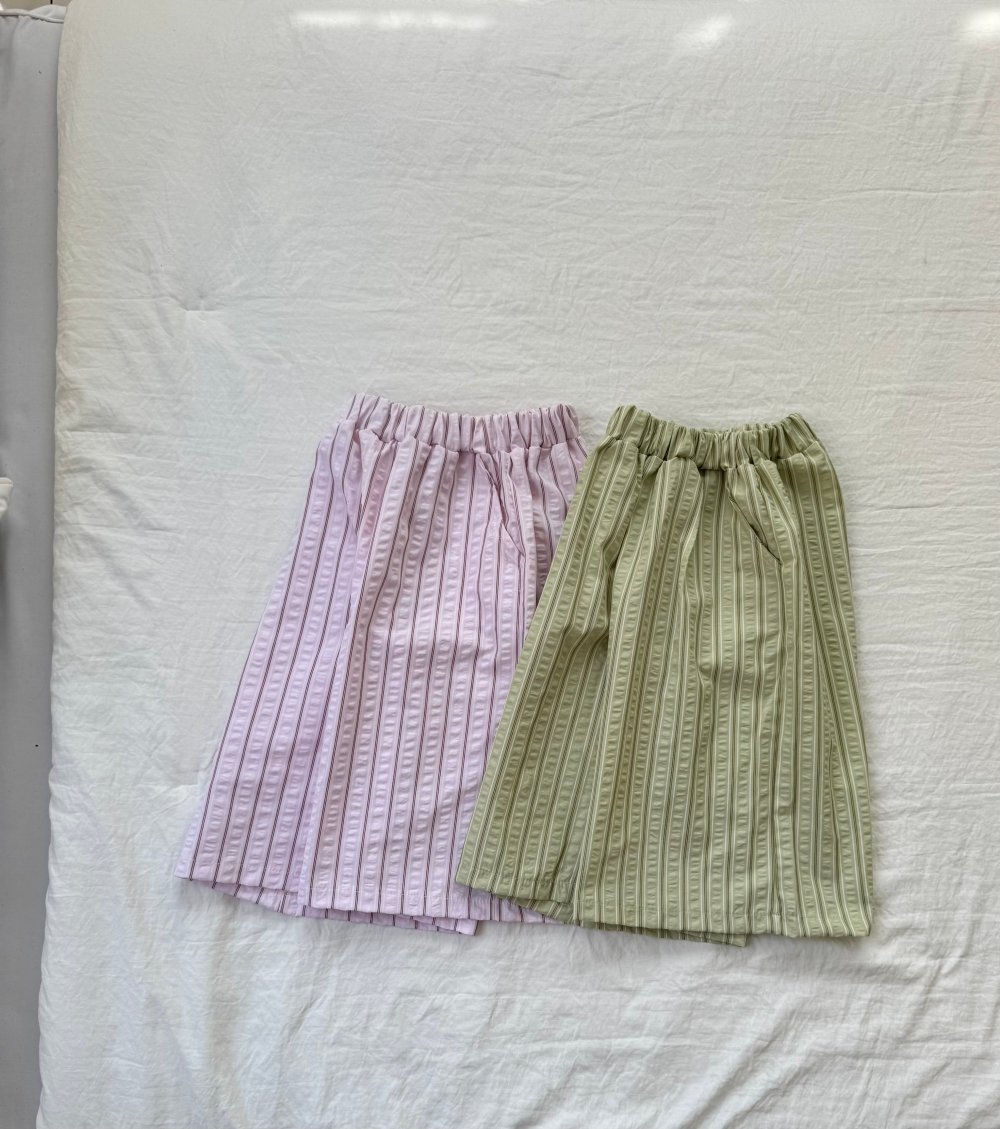 LePetitmot10｜(80-125cm) 線條寬腿長褲