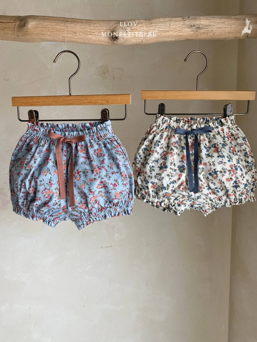Mon petit20｜(73-118cm) 碎花抽繩短褲