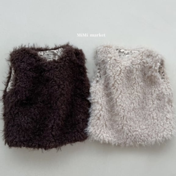 mimi market15 (65-85cm)  毛茸茸馬甲背心