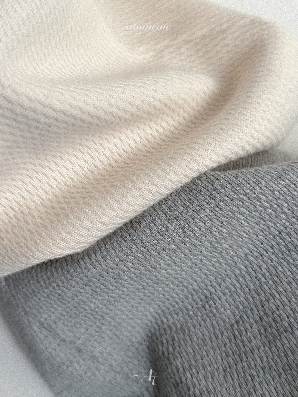 Atomeme38｜(70-110) 華夫格直筒長褲