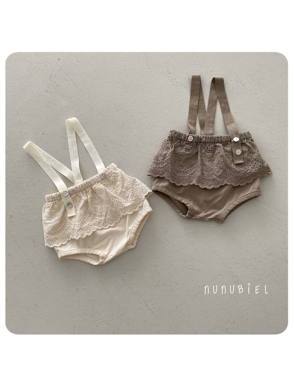 NUNU BIEL26｜(65-115cm) 蕾絲裙擺褲