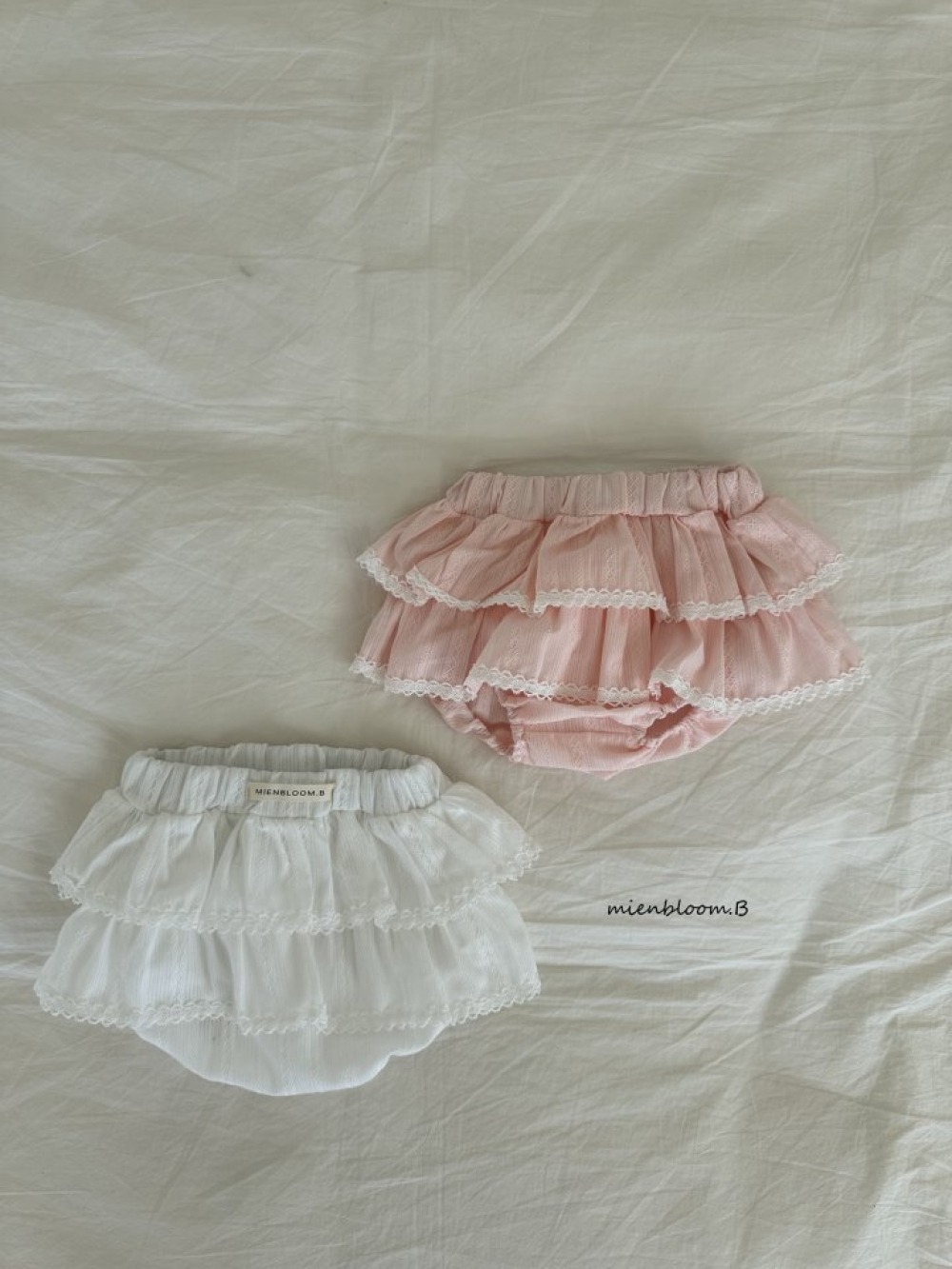 Bloom.b20｜(0m-18m) 層次荷葉裙包屁褲