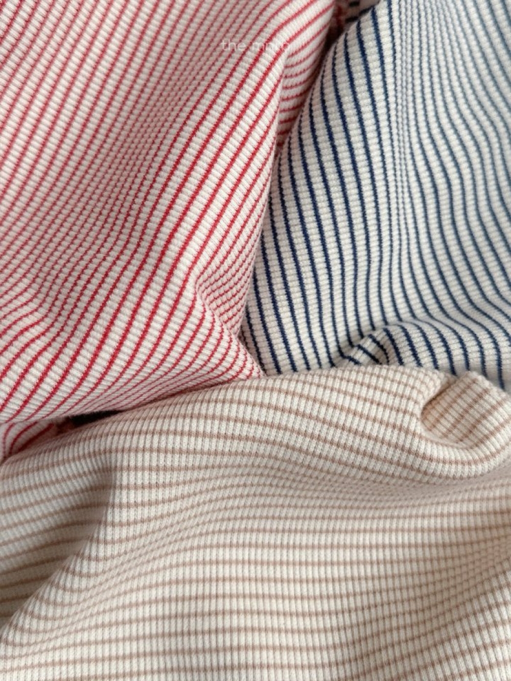 MiniRobe49｜(70-110) 條紋羅紋連帽上衣