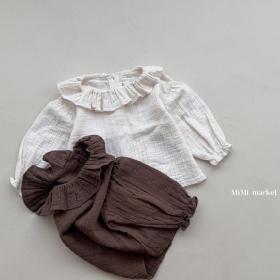 mimi market19 (65-85cm)  荷葉領上衣