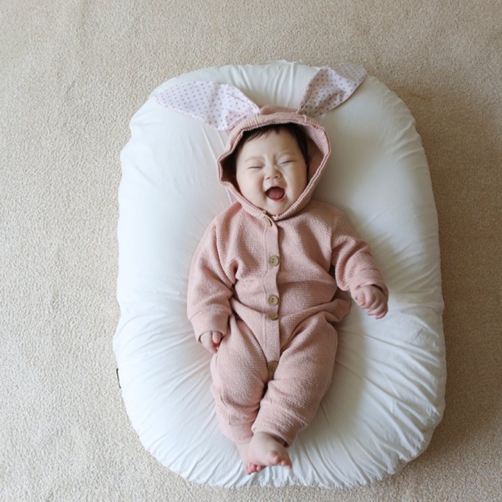 LEMONADE08｜(55cm-85cm) 3色小兔連帽連身衣