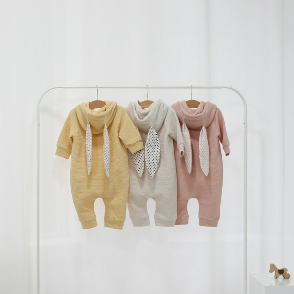 LEMONADE08｜(55cm-85cm) 3色小兔連帽連身衣