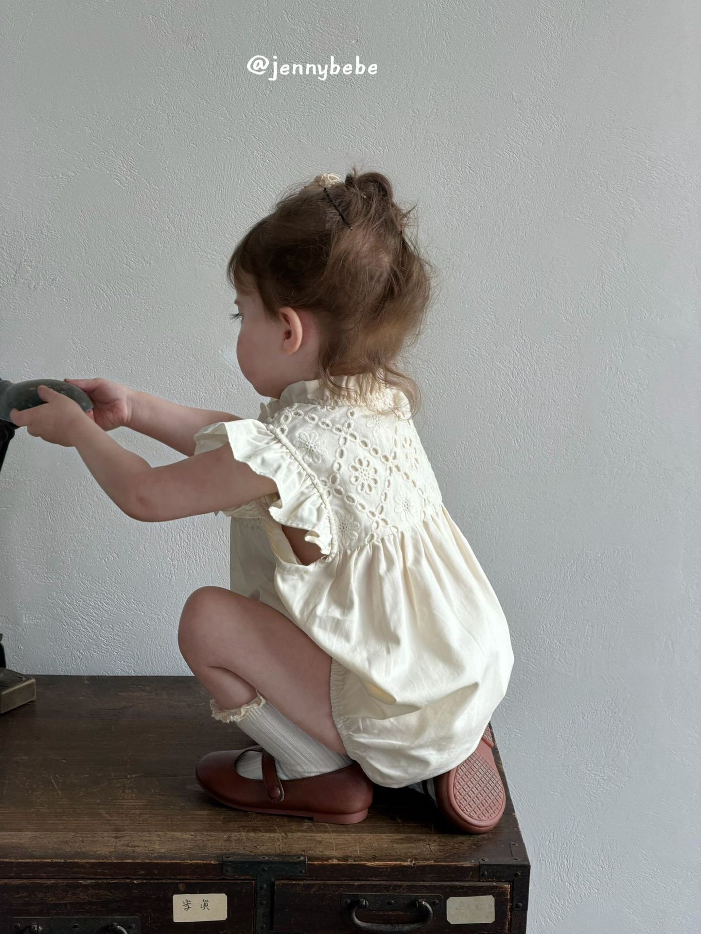 JE732｜(66-120cm) 刺繡緞帶包屁衣/洋裝