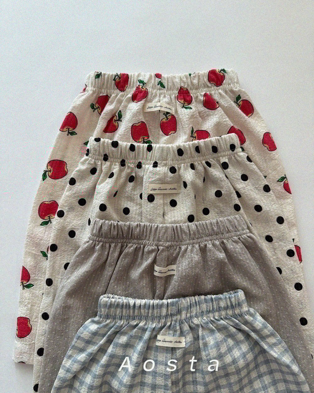 AOSTA07｜(6m-5y) 4色可愛甜美透氣褲