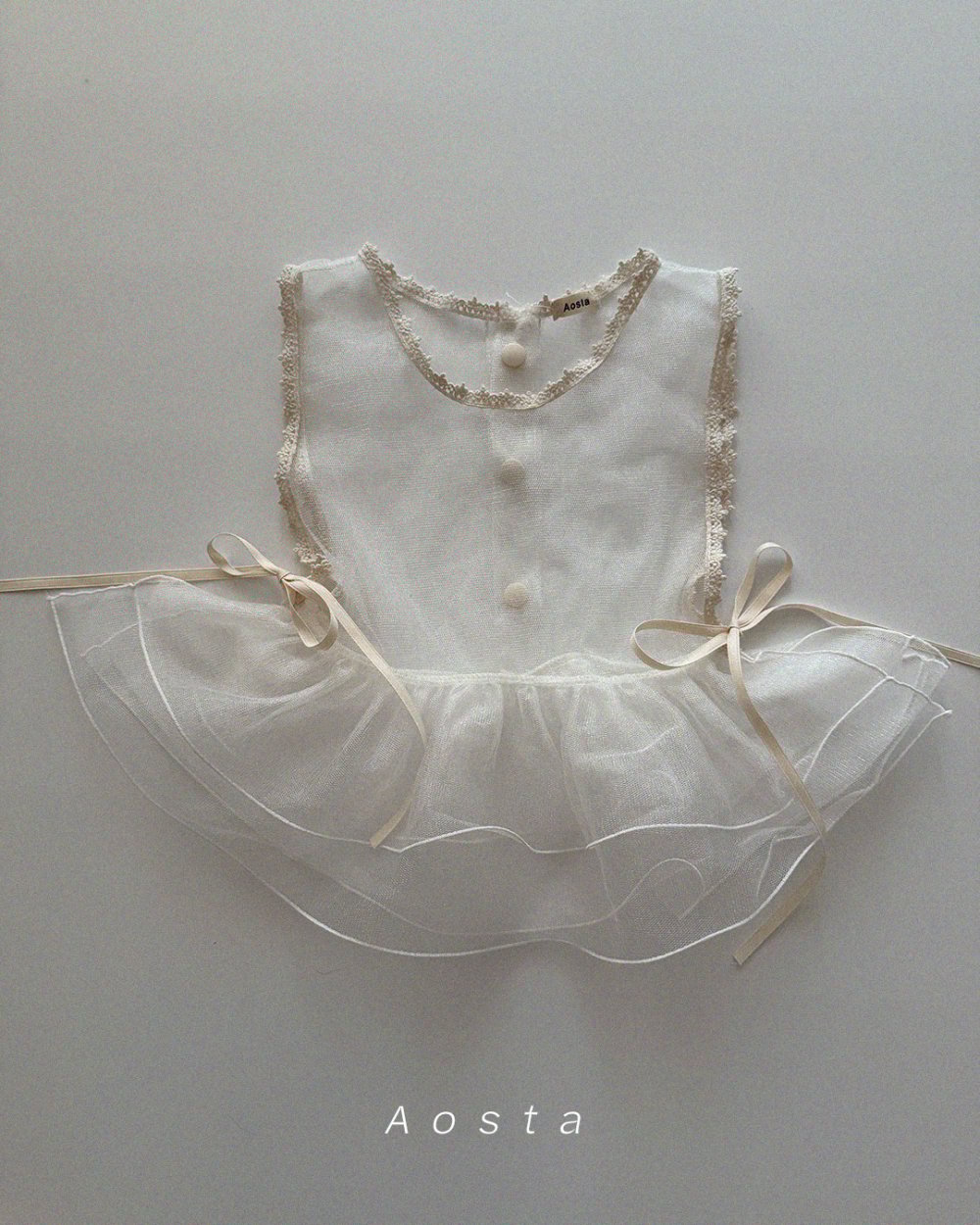 AOSTA61｜(Free) 蕾絲蛋糕裙背心
