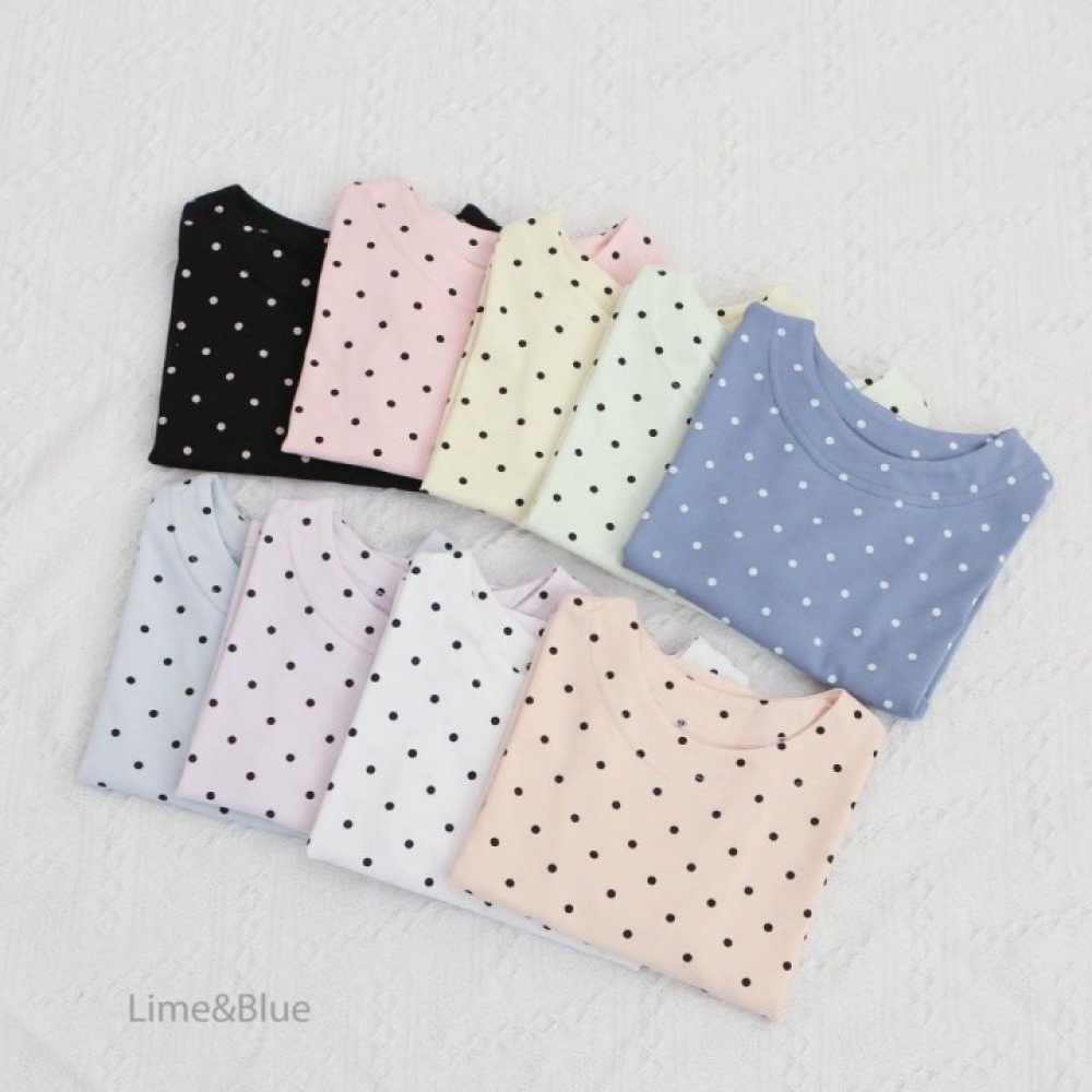 LIME&BLUE29｜(80-118cm MOM-DAD)  明星波點親子套裝