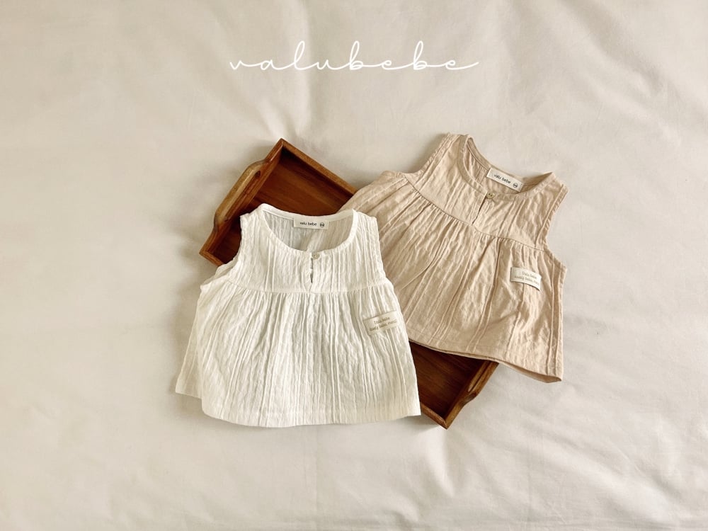 Valubebe 68｜(65-90cm) 胸釦無袖上衣