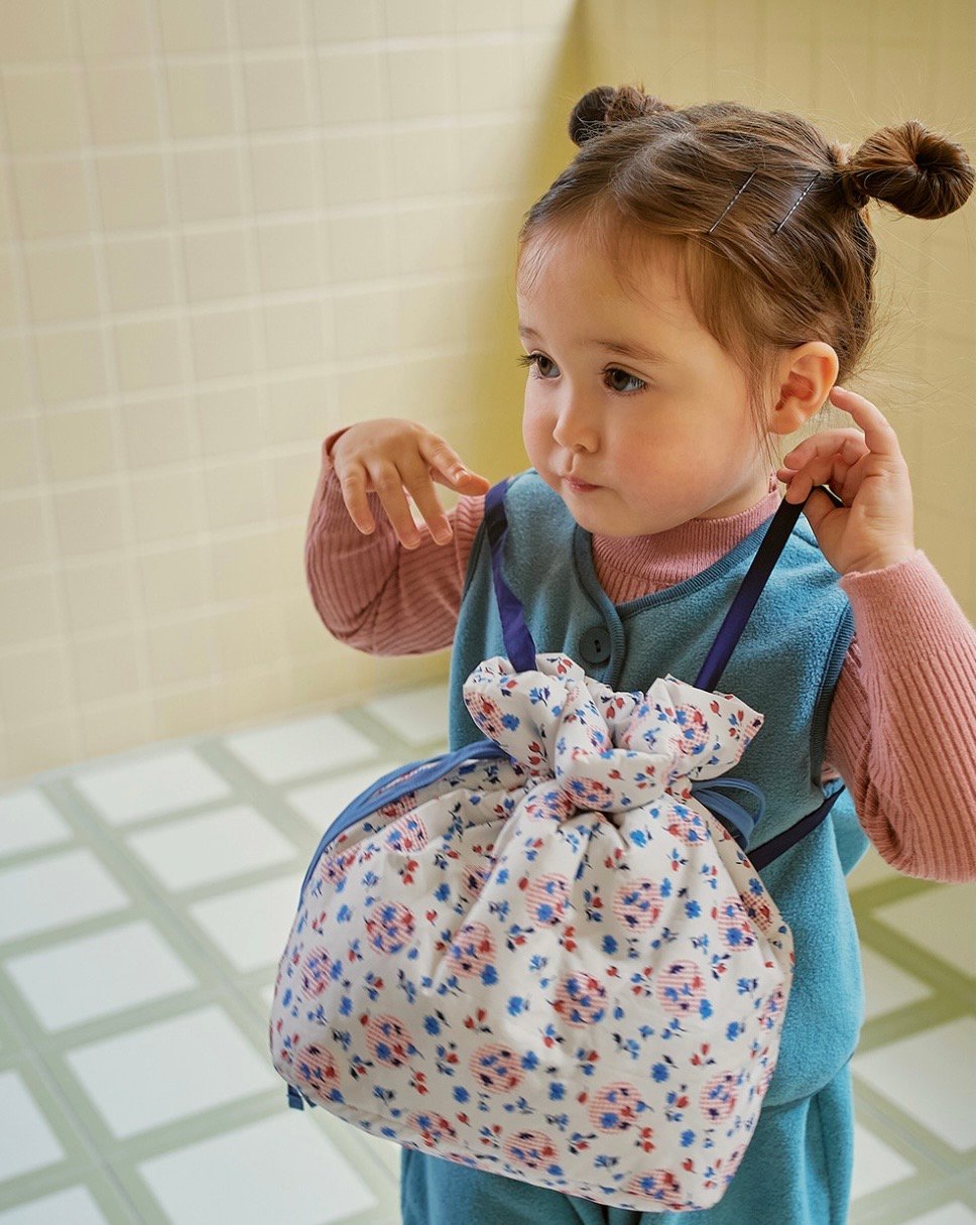 Amber 13｜(free) 2色碎花水桶包