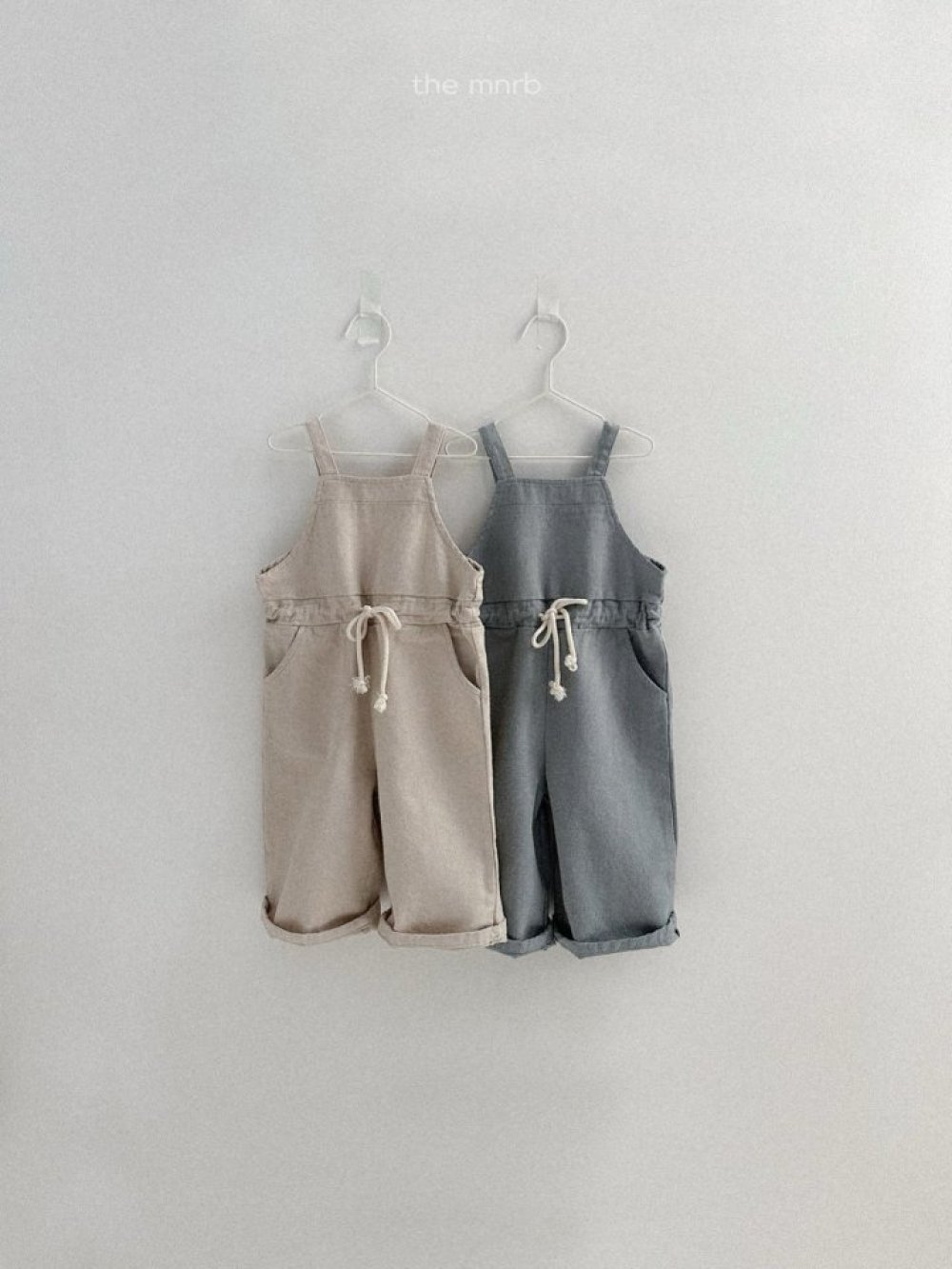 MiniRobe46｜(70-110) 吊帶抽繩連身褲