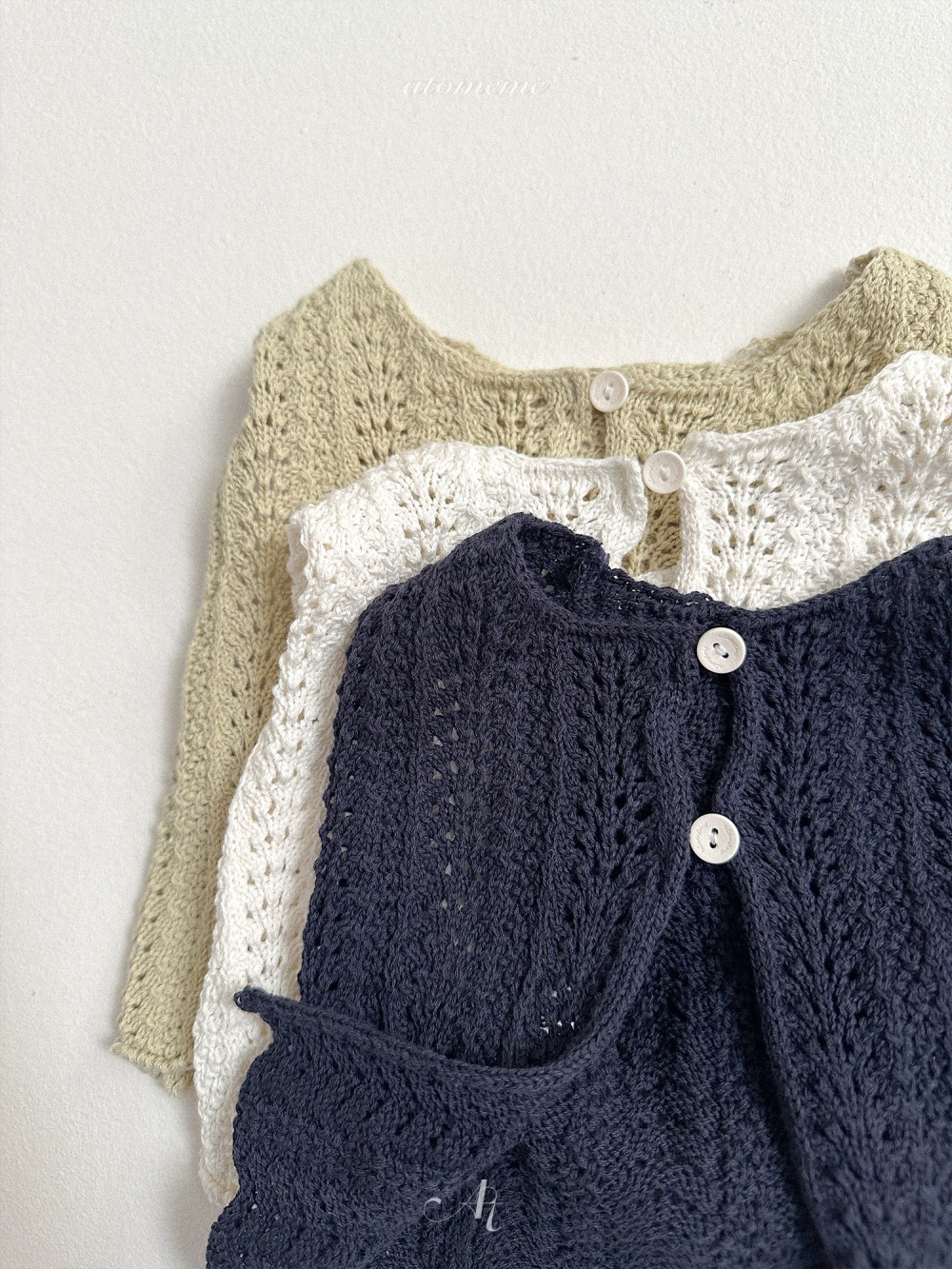 Atomeme41｜(70-110) 針織排扣背心