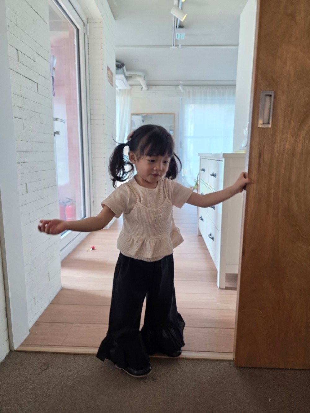 Color17｜(75-115cm) 荷葉邊兩件式上衣