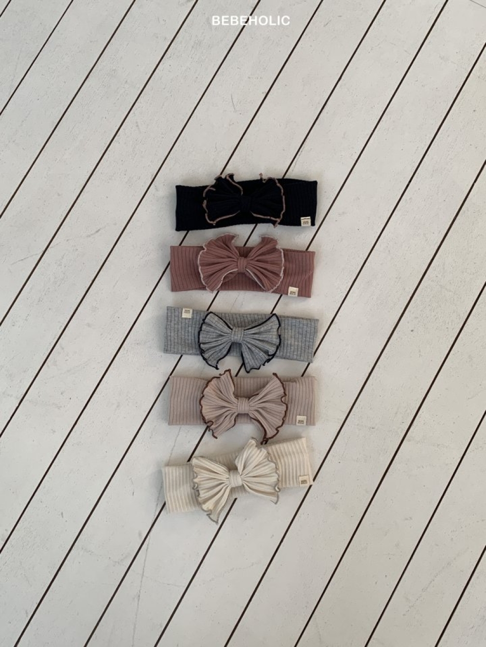Bebe holic58｜(Free) 木耳邊蝴蝶髮帶