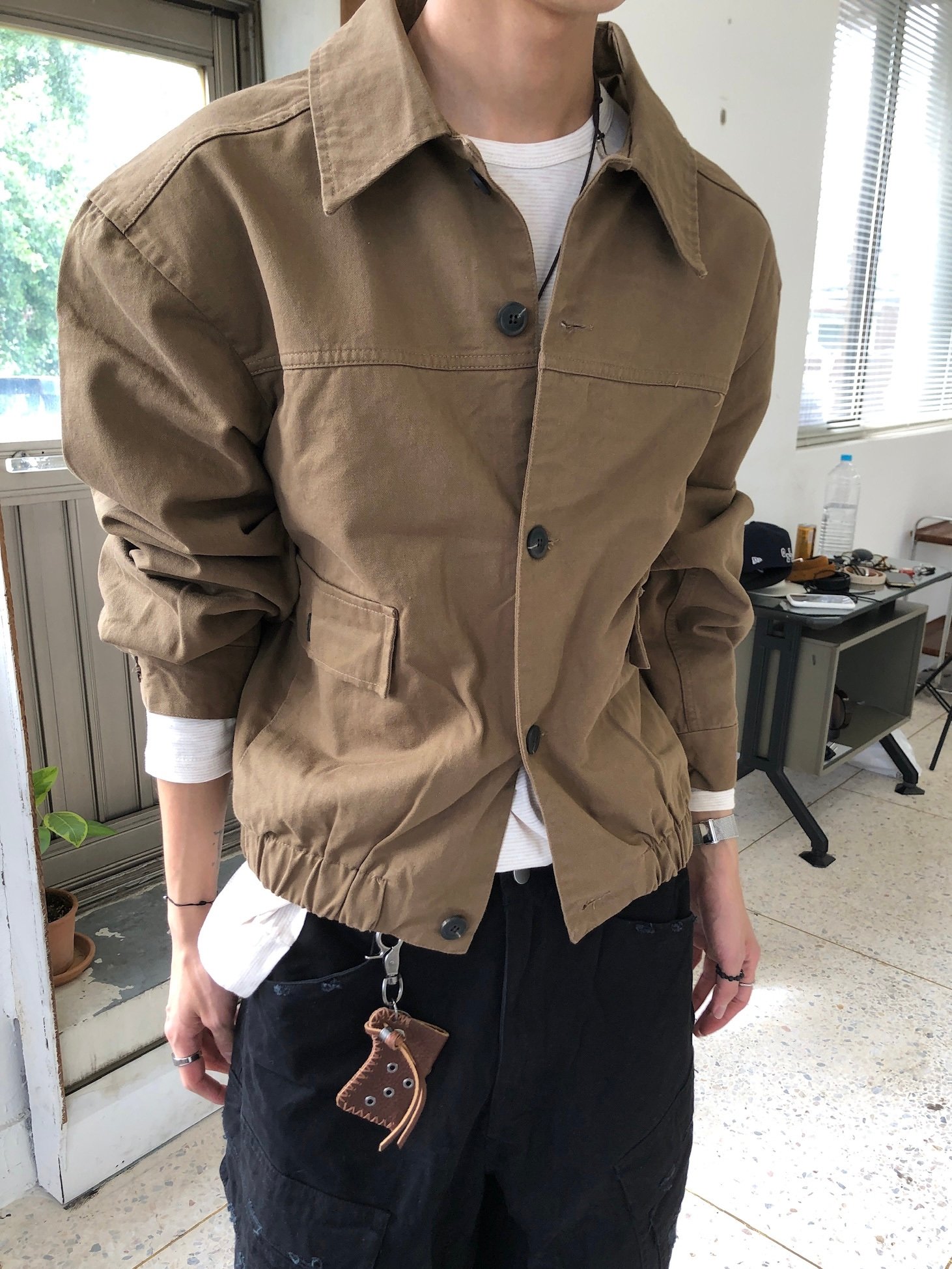 歐美休閒 高級系列 顯肩寬 短版 夾克 - 2C