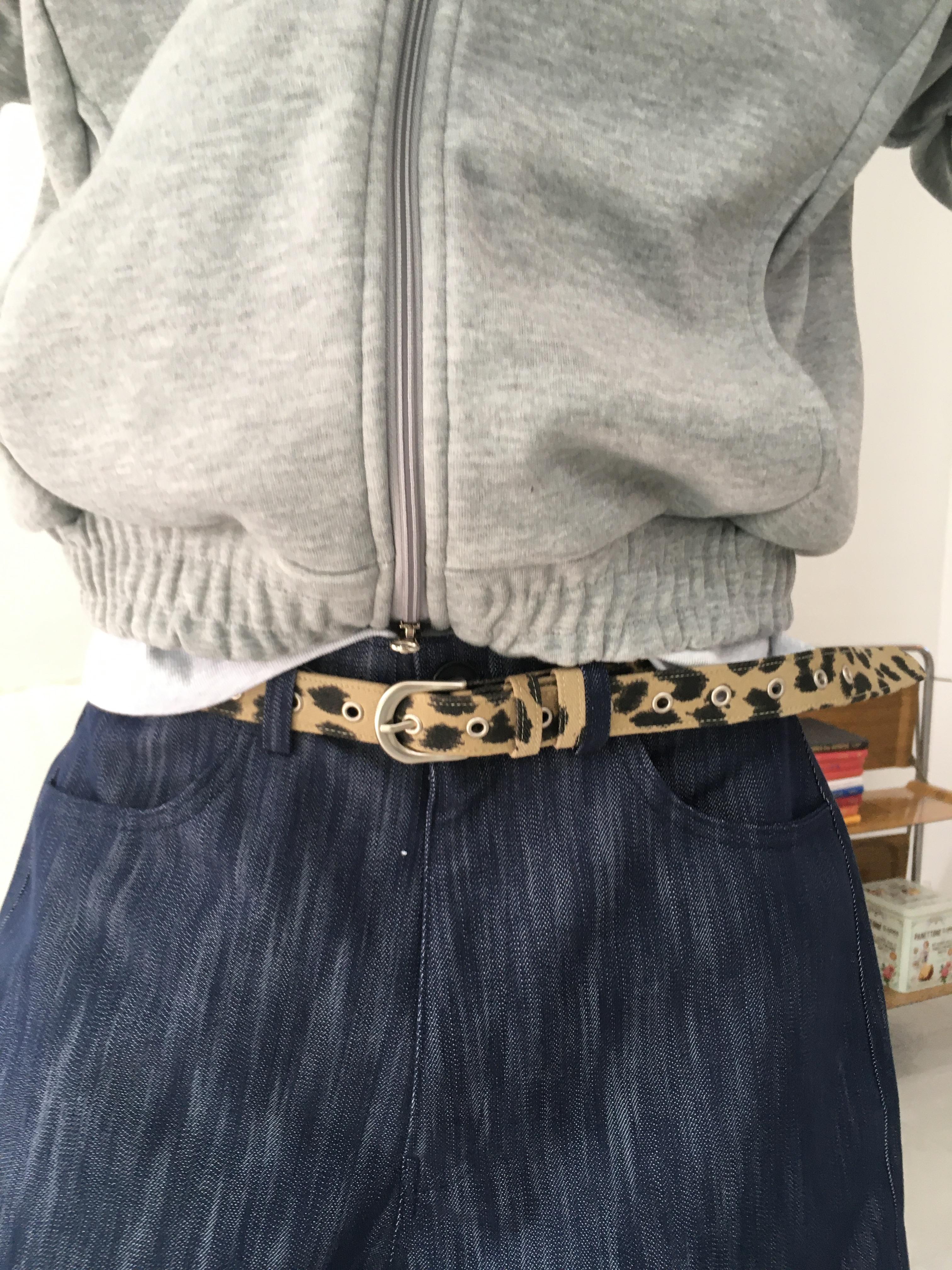 穿搭必備 萬能百搭 豹紋皮帶 - 3C