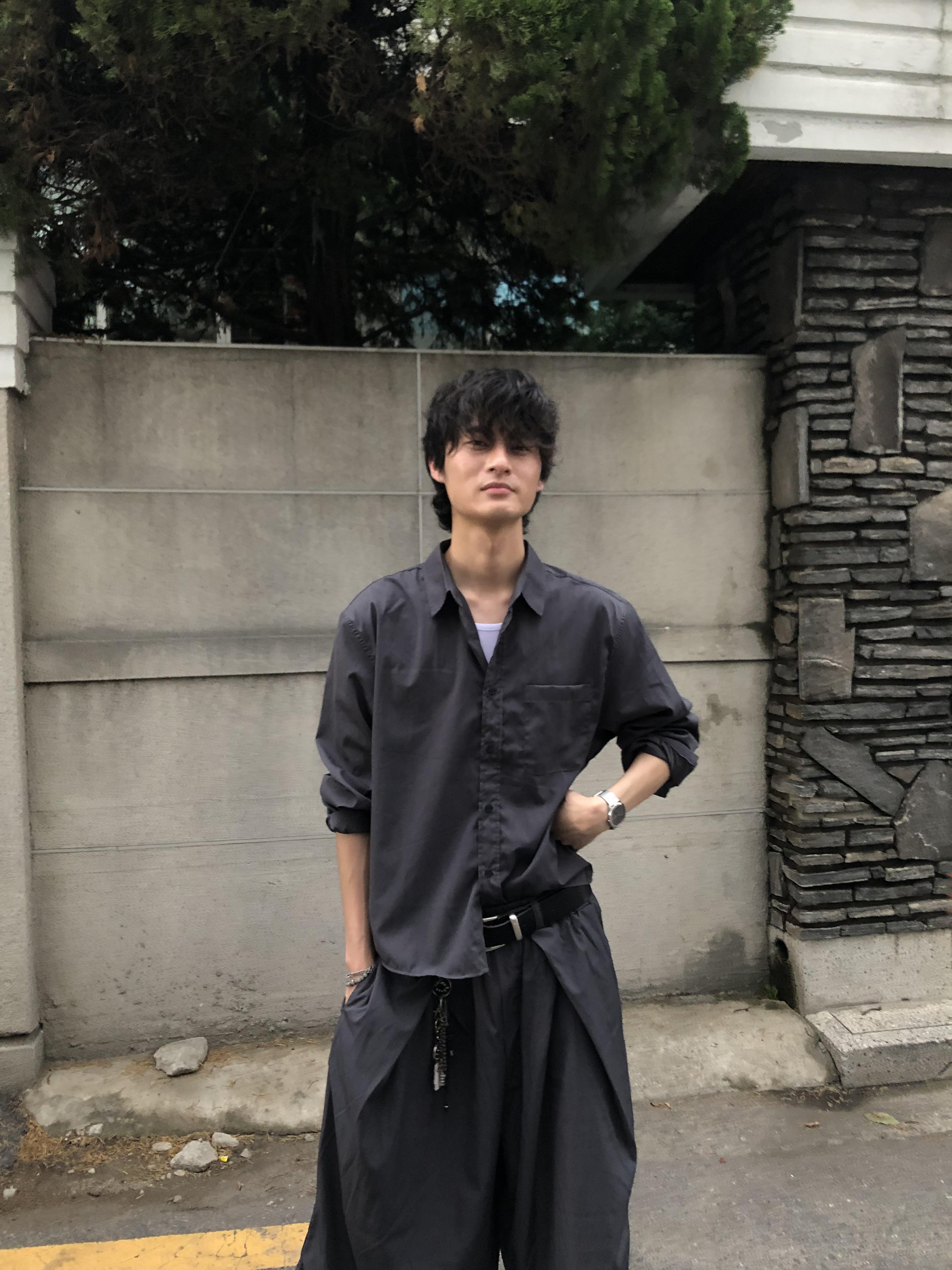 夏季涼感 尼龍材質 鬆弛感 短版襯衫 套裝 - 3C