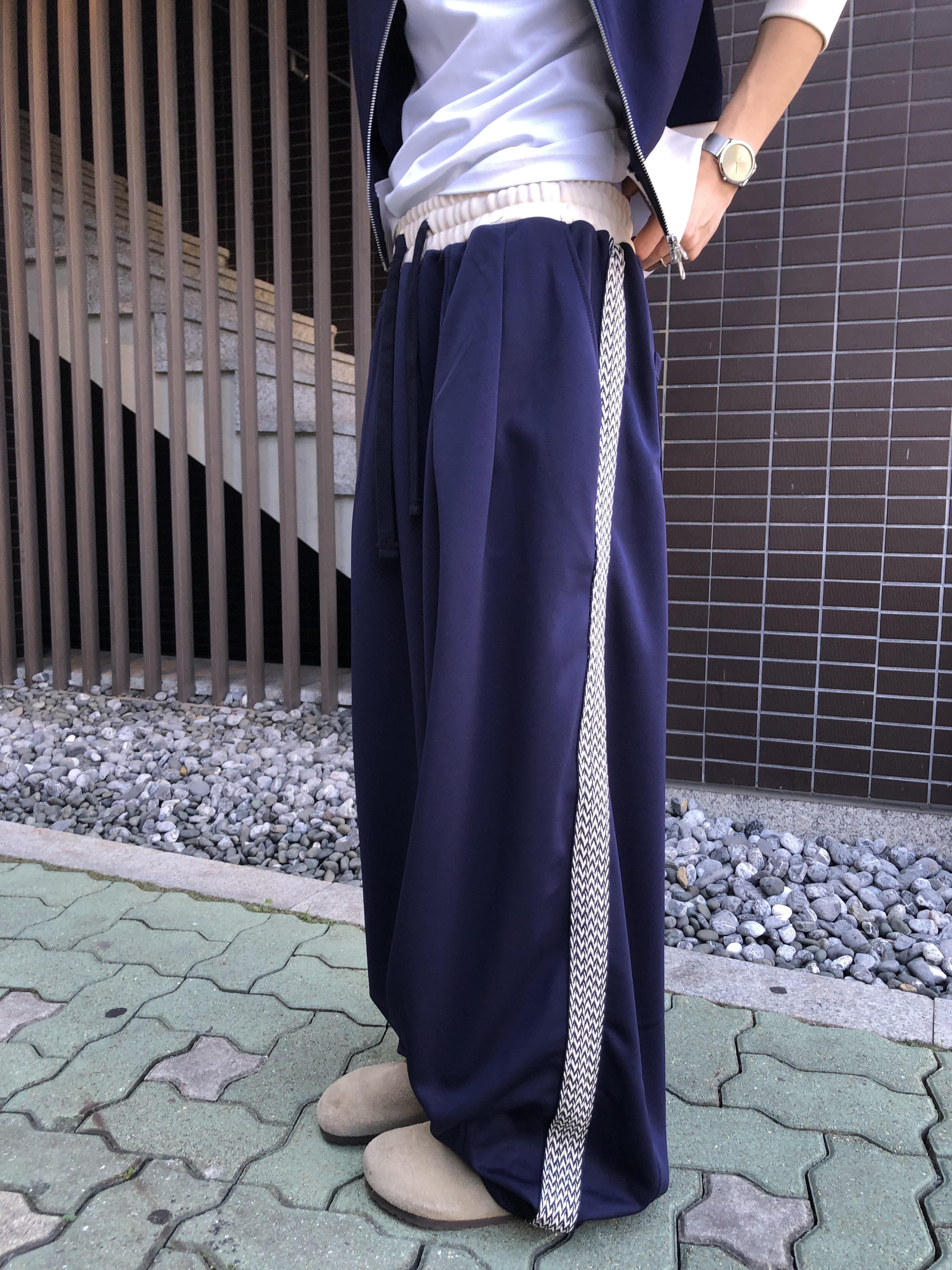 印地安格紋 文藝感 運動配色套裝 寬版 長褲 - 3C