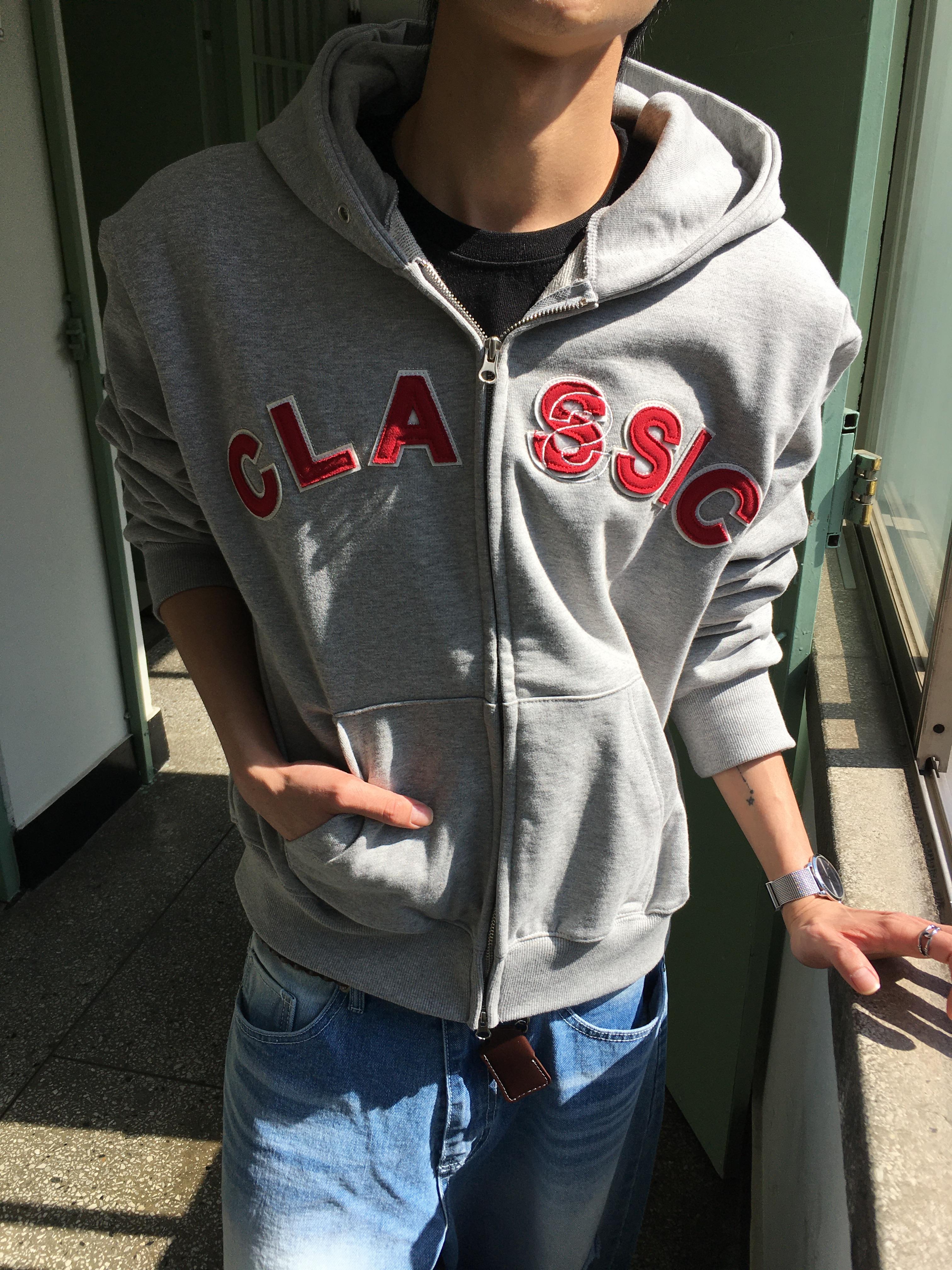 Classic 美式經典 刺繡短版 連帽外套 - 3C