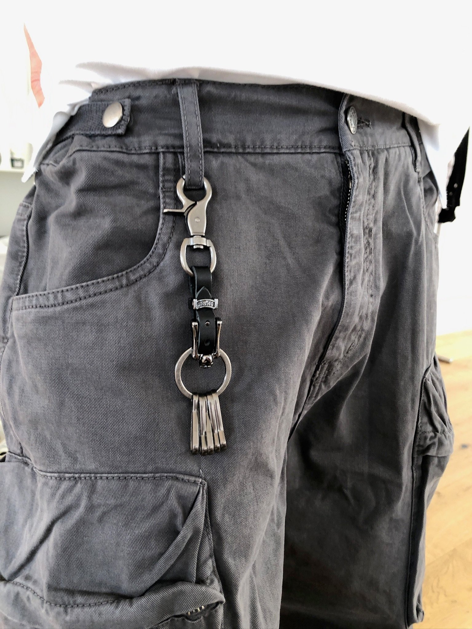 05 多功能皮革 鑰匙圈 - 1C