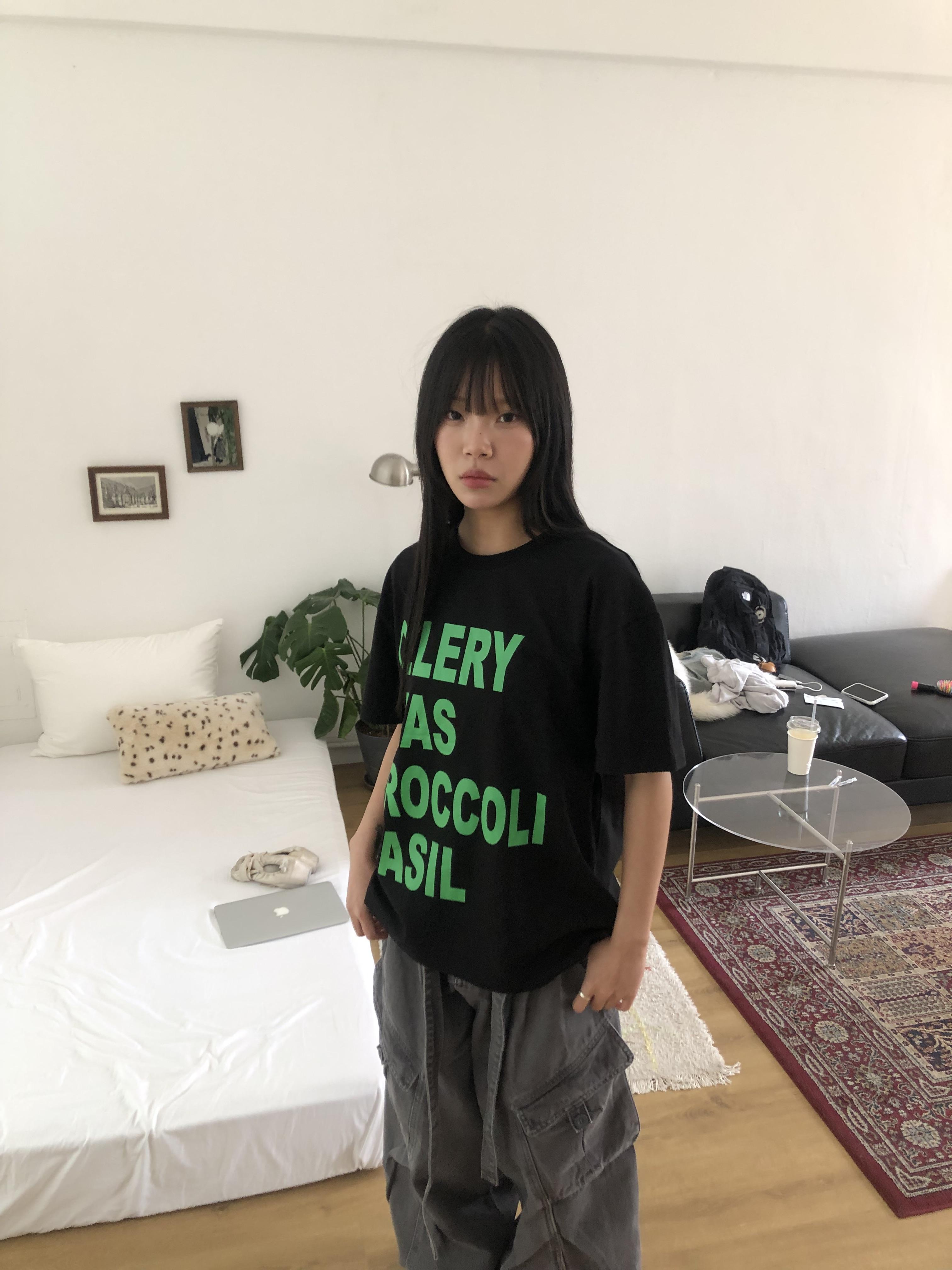 韓系潮流 多巴安夏季配色 印刷 短版 短袖 上衣 - 5C