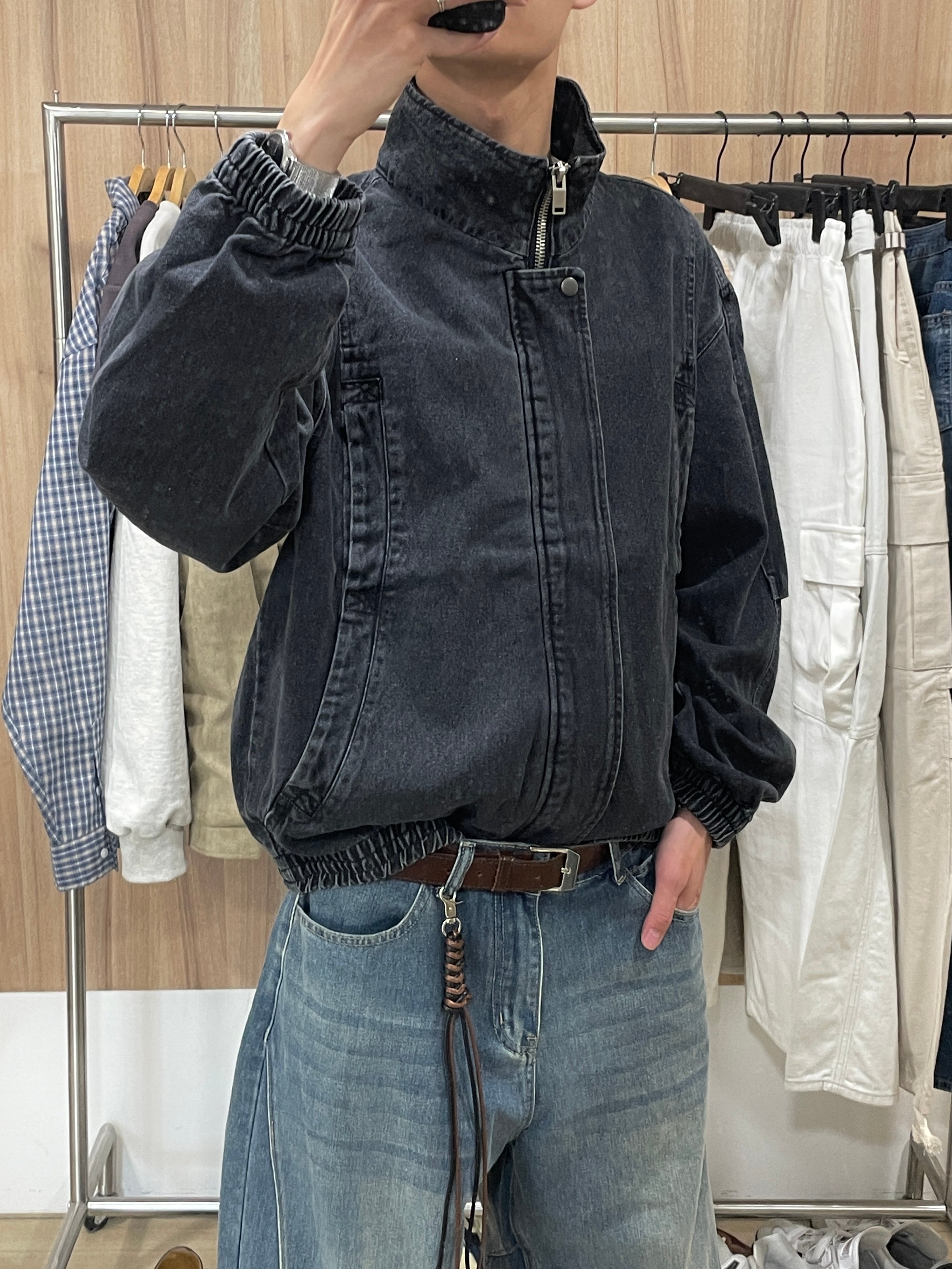 水洗牛仔 高檔細節 夾克 - 1C