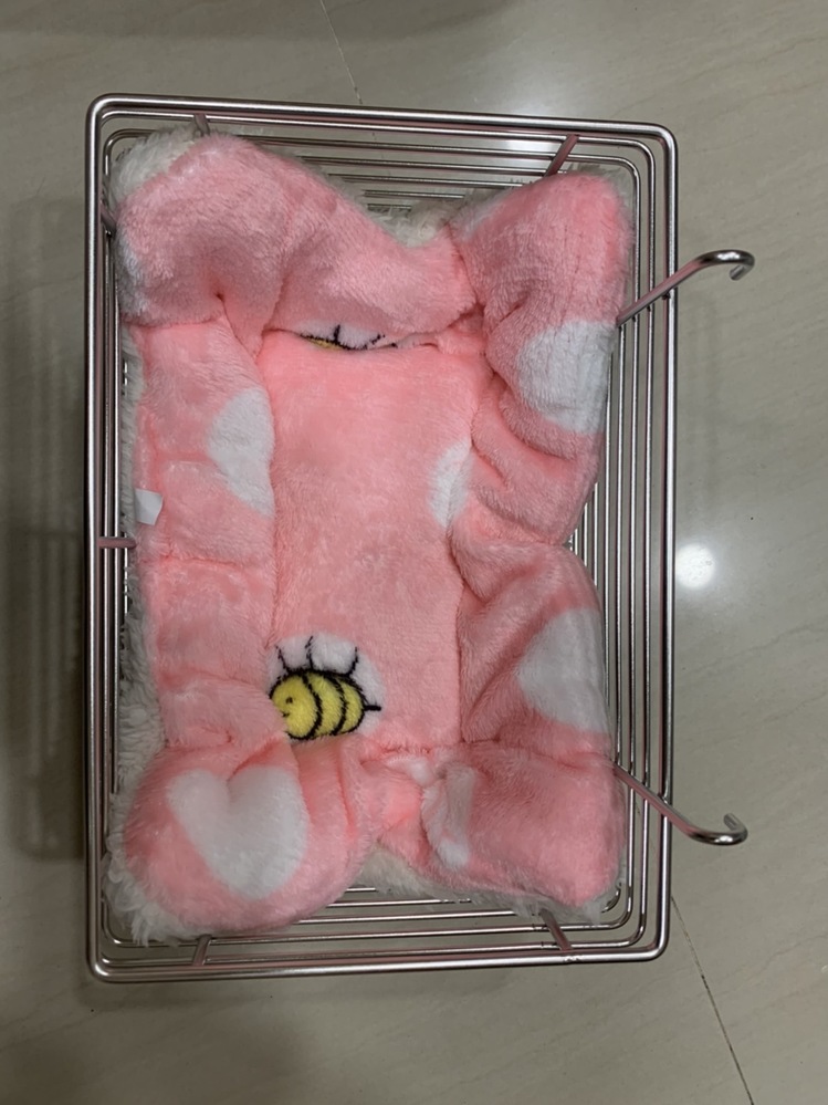 長方形白鐵掛藍內襯 一面羊羔布&毛毛布(看照片)