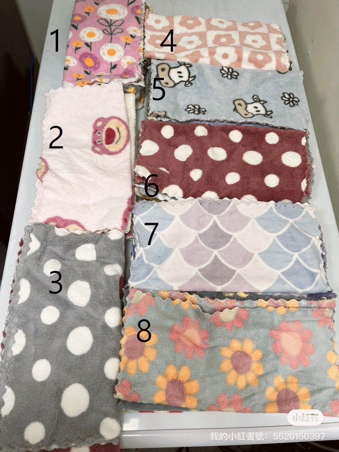 30*30珊瑚絨(多款花色可挑)