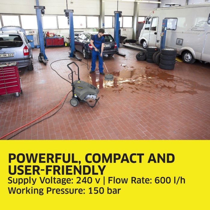 KARCHER 德國凱馳 高壓清洗機 HD 6/15-4 Classic 220V *德國凱馳台灣公司貨* 專業冷水高壓清洗機 | 4極低速馬達 | 曲軸幫浦 (1.367-310.0)