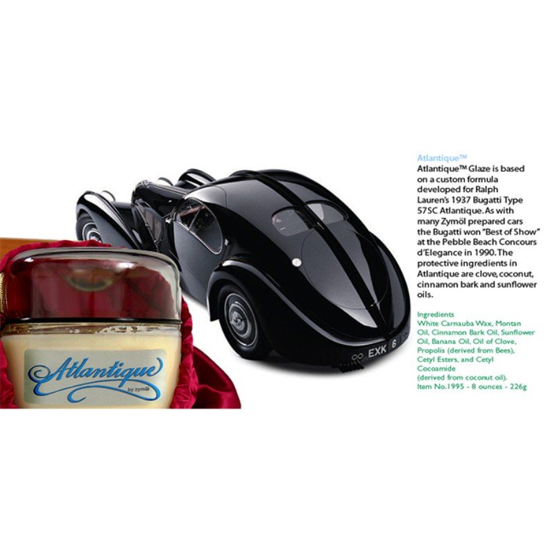 zymol 大西洋釉蠟 (ATLANTIQUE Glaze) | 60% 頂級棕櫚蠟 | 莊園級旗艦 (Bugatti 傳奇之蠟)【總代理冷藏】