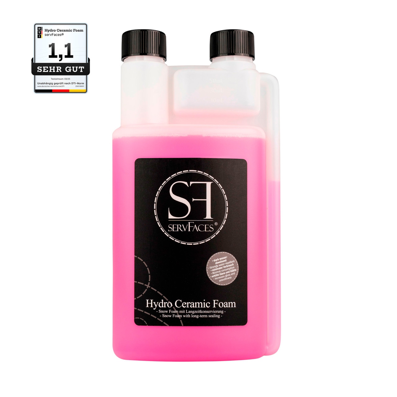 servFaces 德國SF 鍍膜泡沫 噴壺用 防堵塞配方 Hydro Ceramic Foam 1000ml