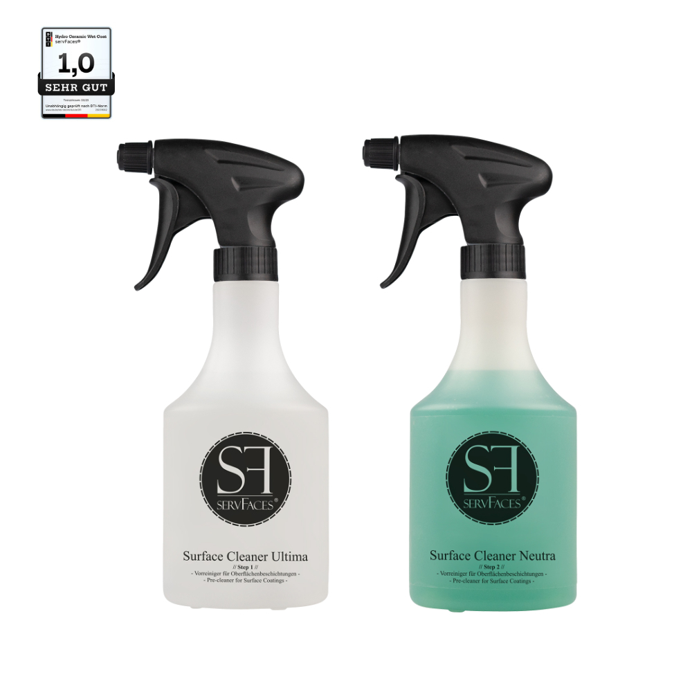 servFaces 德國SF 鍍膜前置 表面清潔脫脂  AB 二劑 Surface Cleaner / Neutra