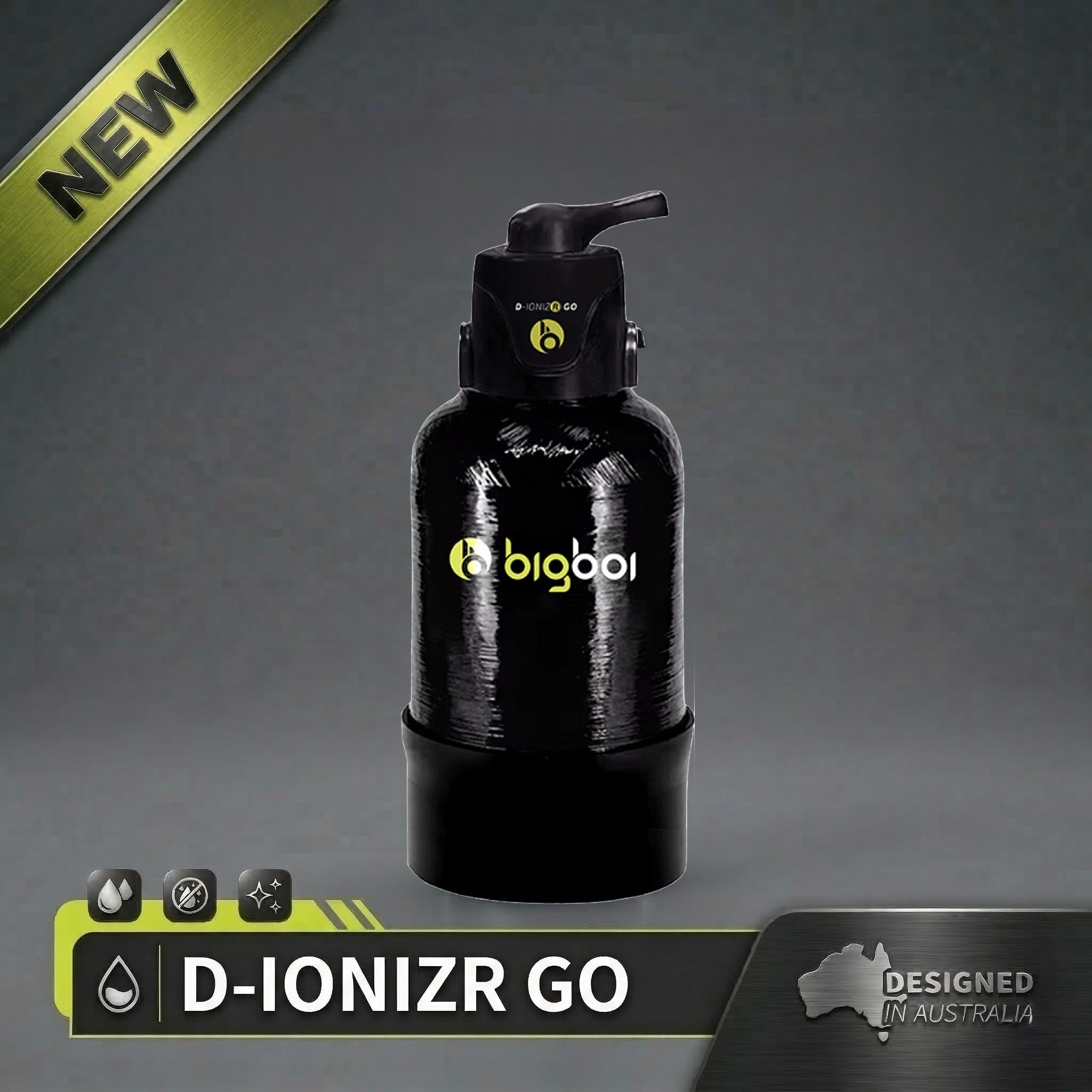 澳洲 bigboi D-IONIZR GO 軟水過濾系統 washR FLO專用