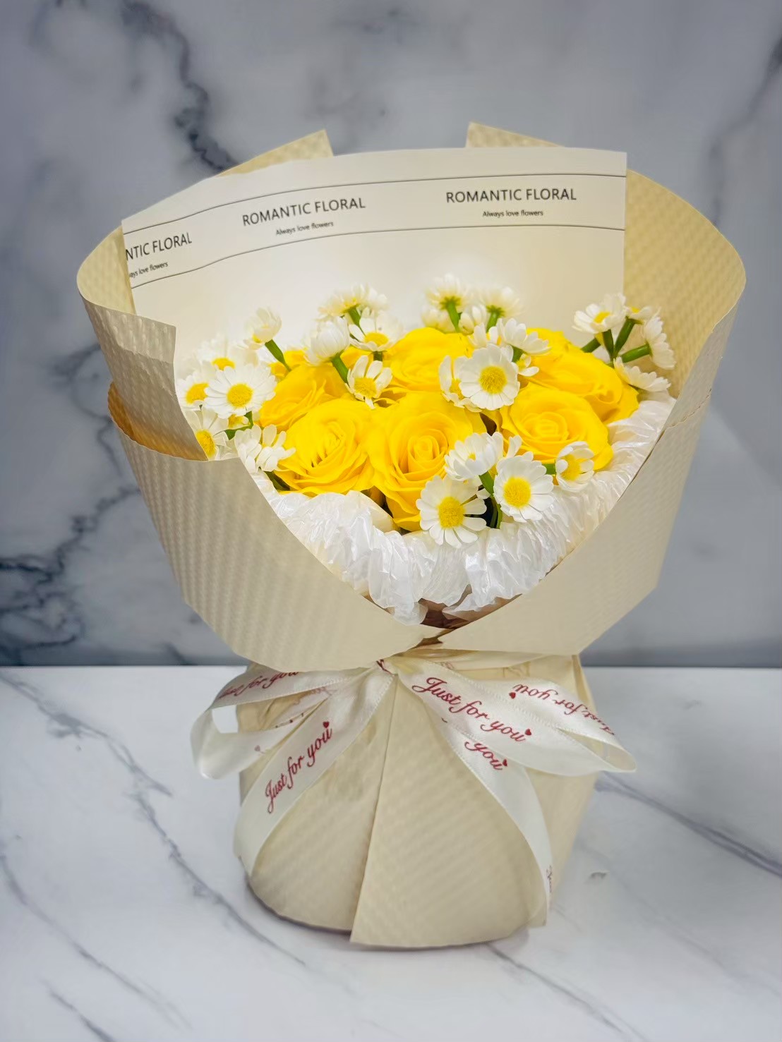 『現貨』雛菊玫瑰香氛花束