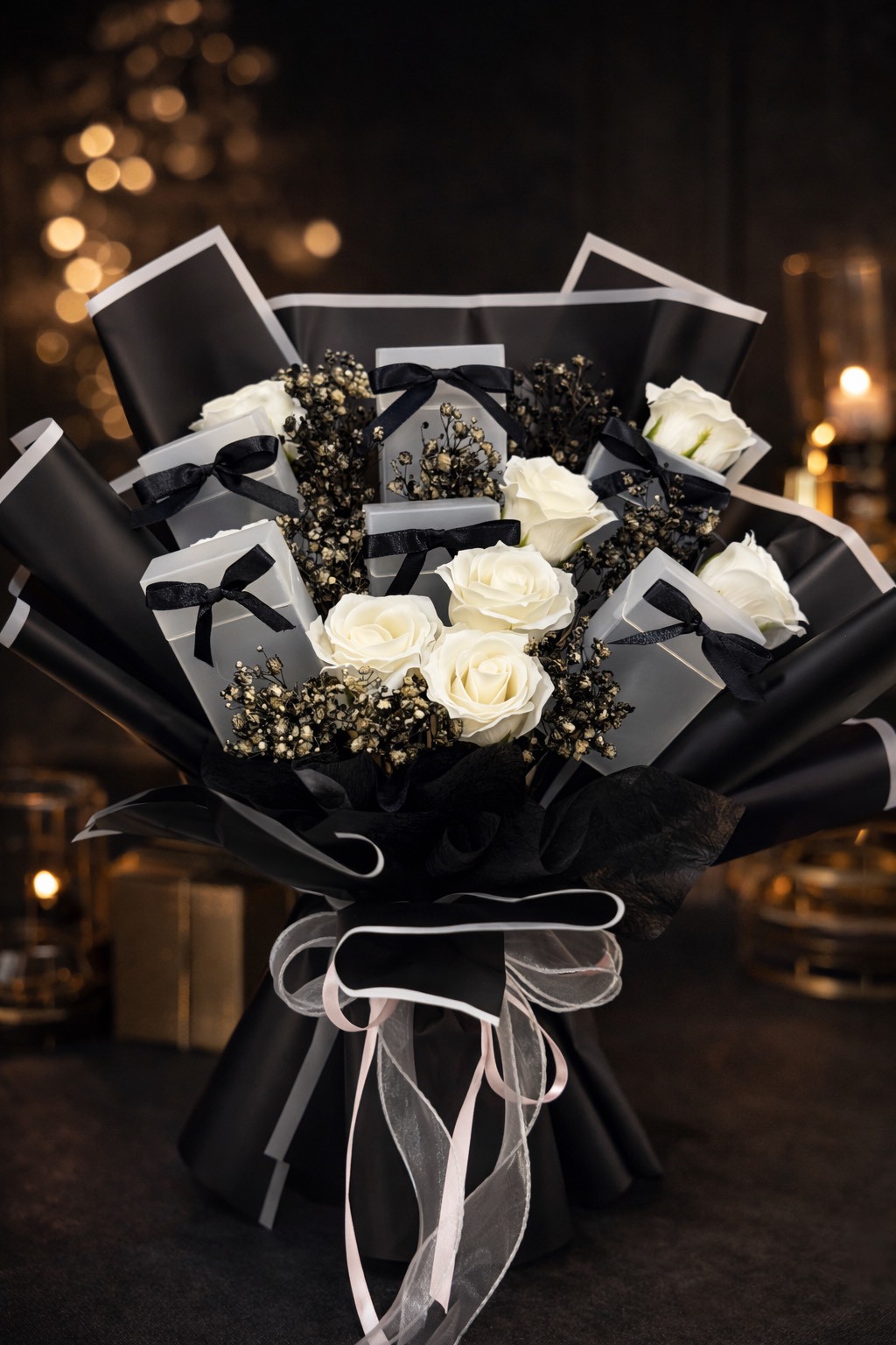 【現貨】煙盒香氛永生花束