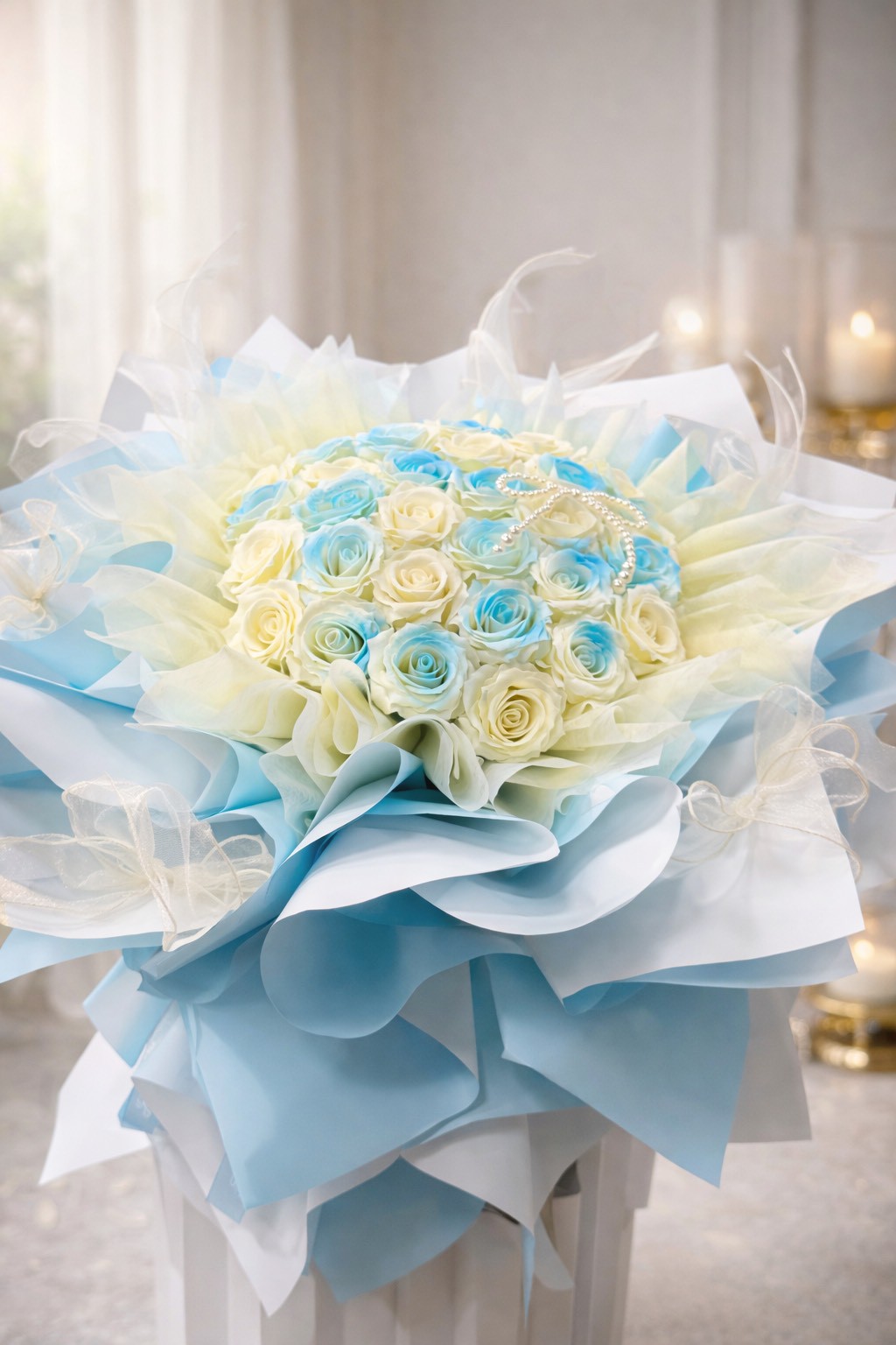 『現貨』33朵雙配色香氛網紅花束