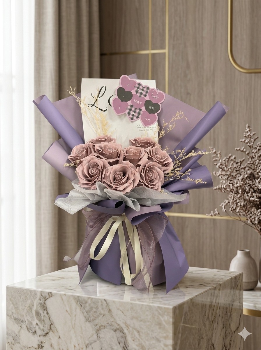 【現貨】9朵玫瑰香氛花束系列