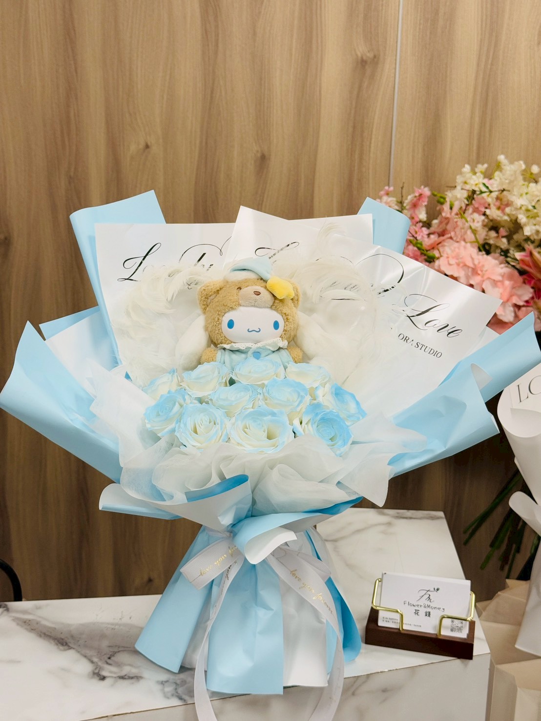 【現貨】三麗鷗系列-正版娃娃香氛花束