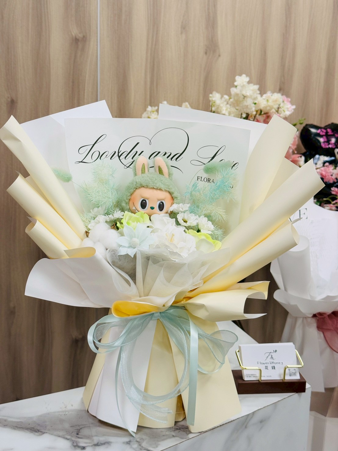 【現貨】labubu 正版娃娃香氛花束