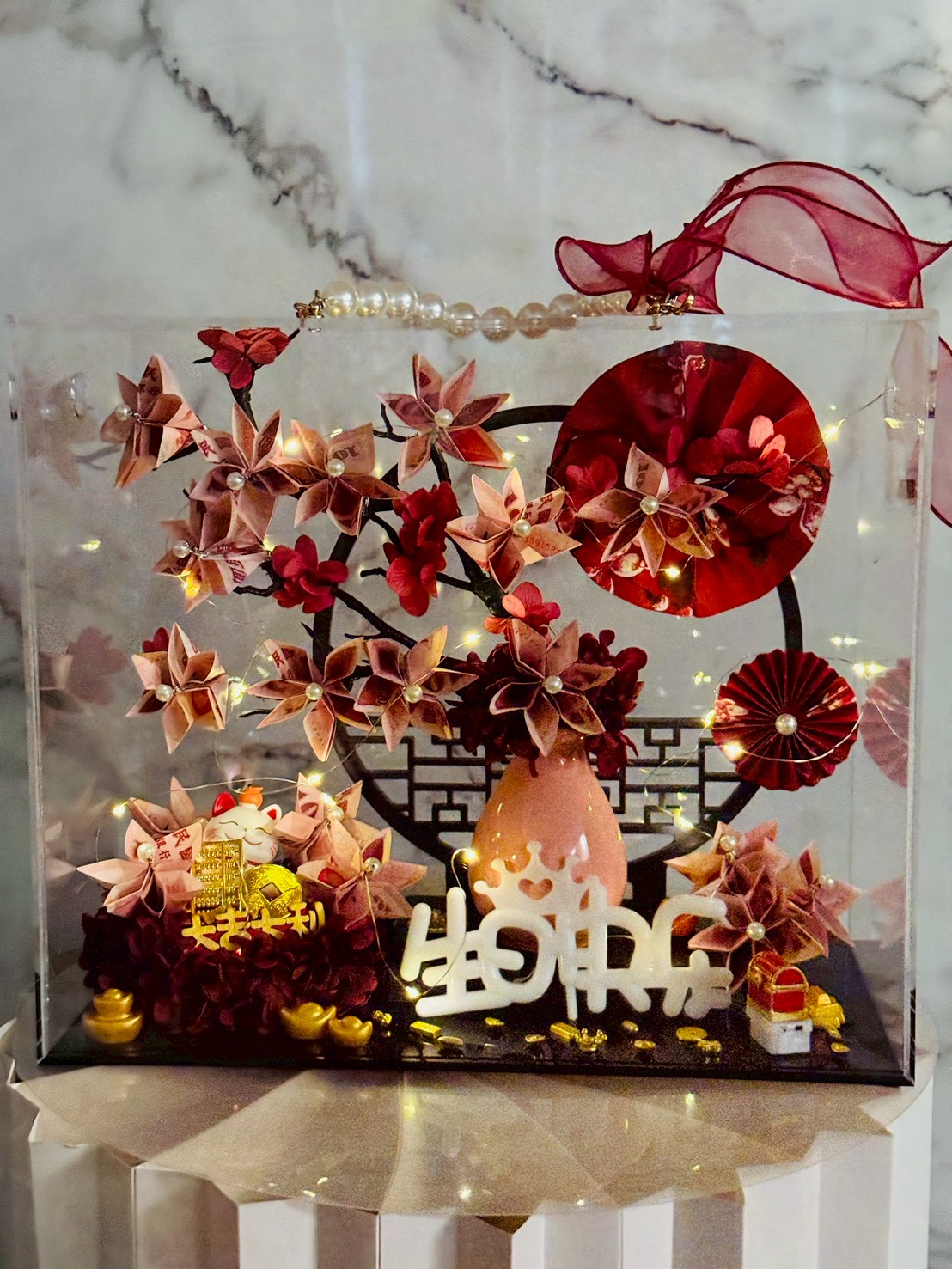 【客製化】搖錢樹永生有錢花手提禮盒*開幕*生日*首選