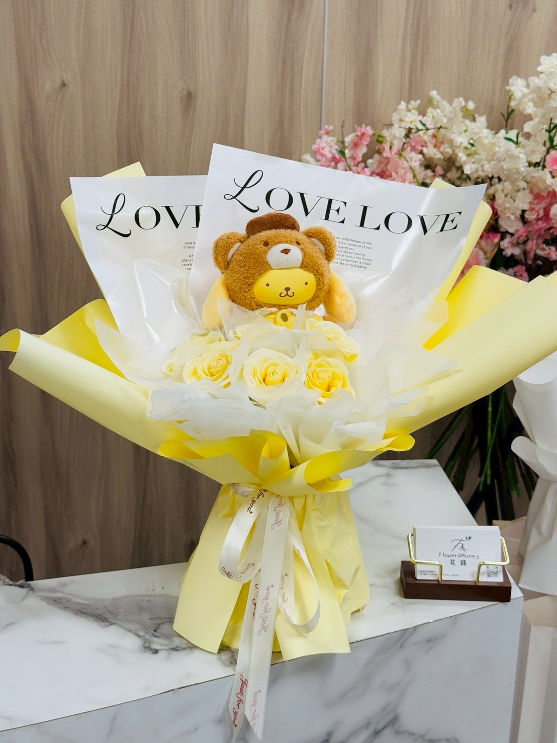 【現貨】三麗鷗系列-正版娃娃香氛花束