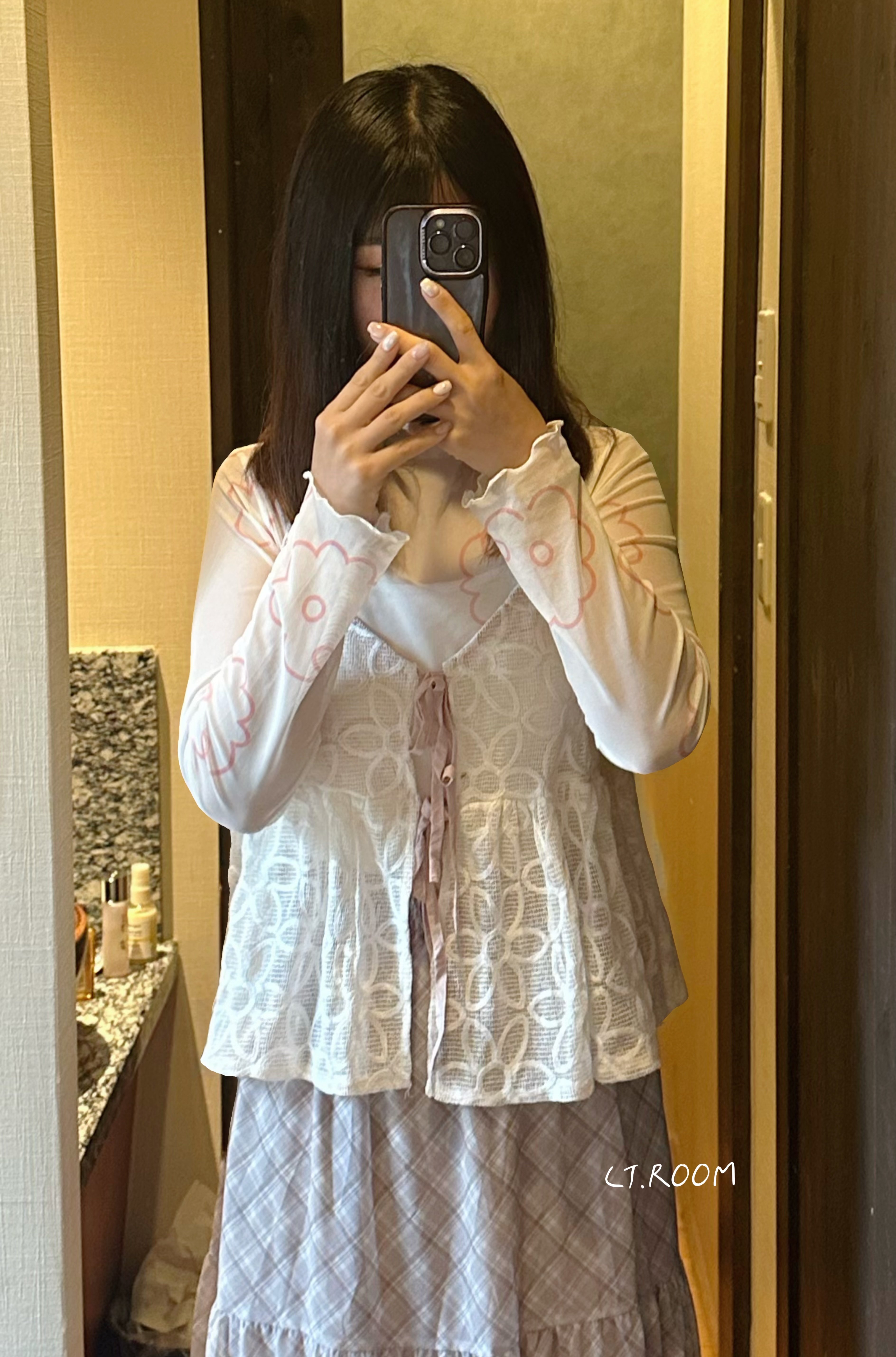 市集包色款‼️日系刺繡花花綁帶背心