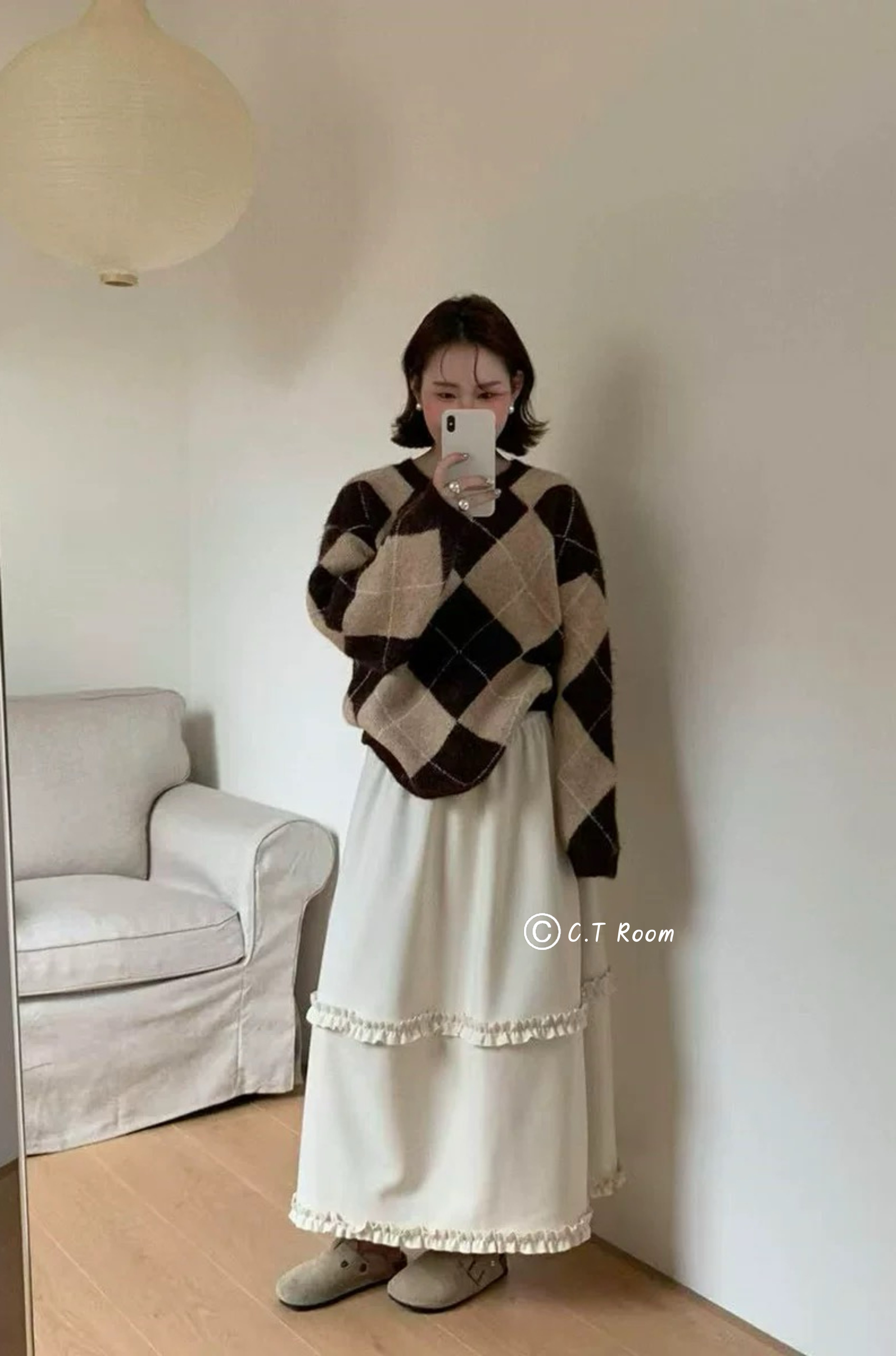 市集秒殺款！荷葉滾邊花苞長裙