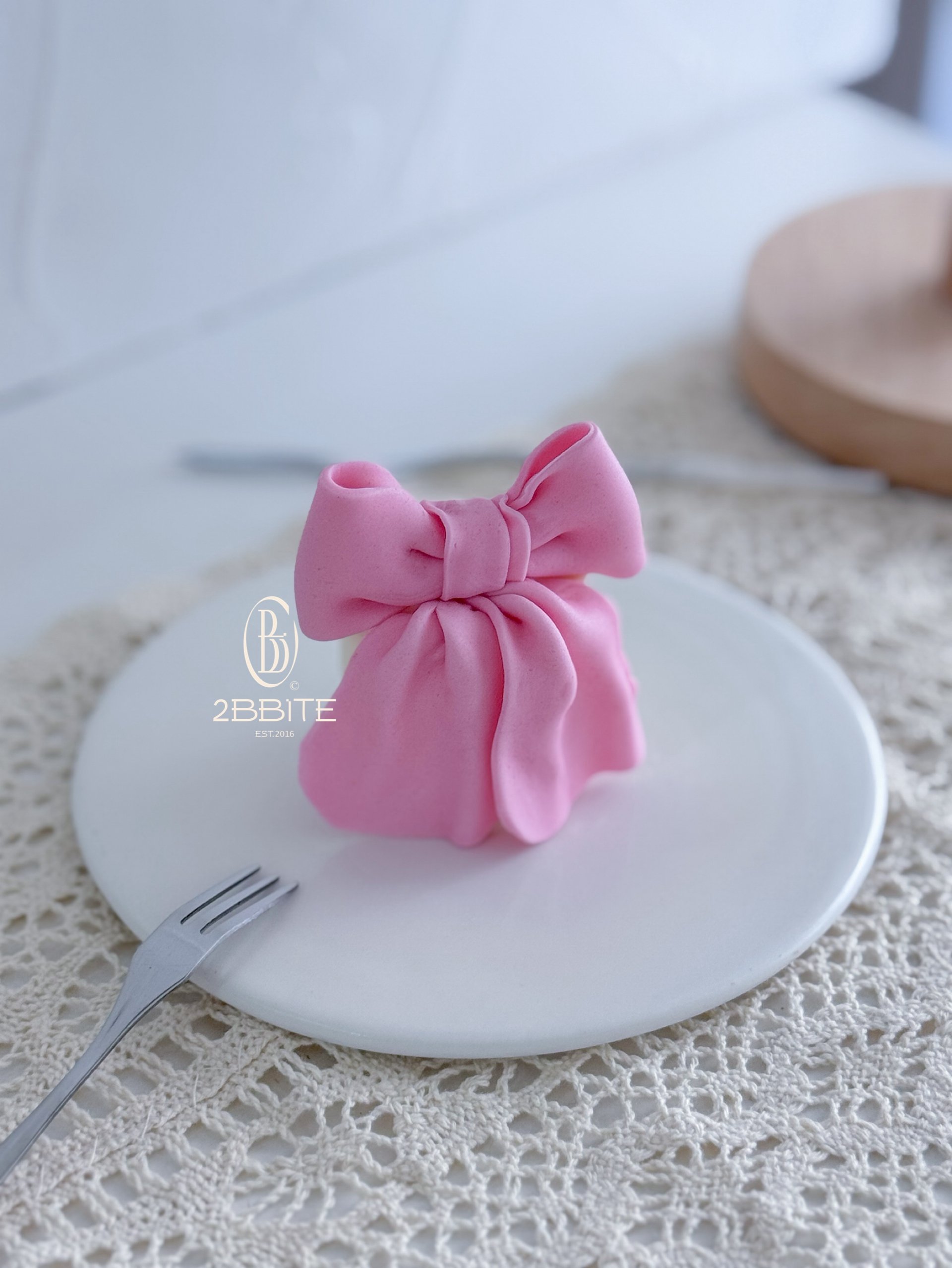 「小蛋糕」單色蝴蝶結