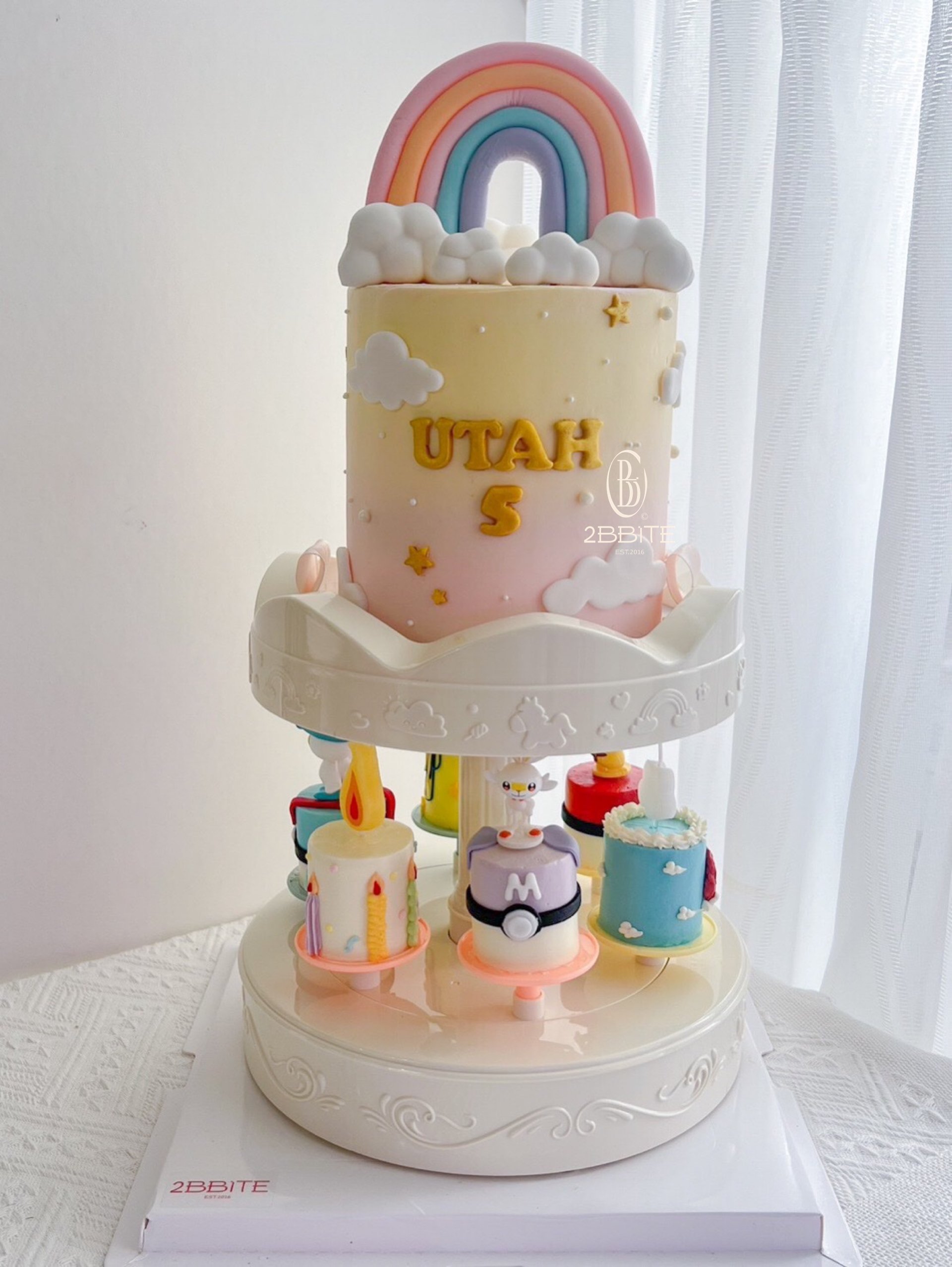 「雙層旋轉機」彩虹糖雲