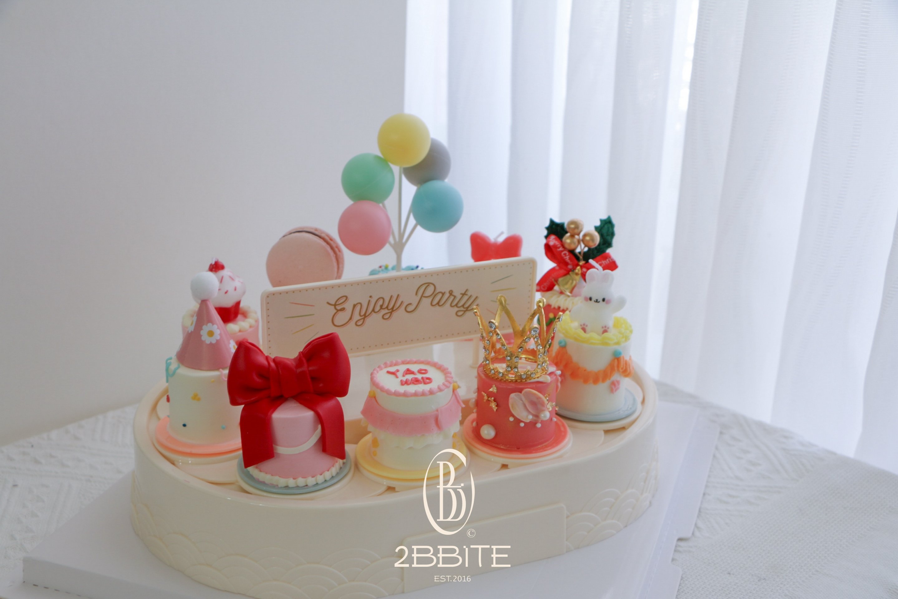 「10入款小蛋糕旋轉機」少女派對風