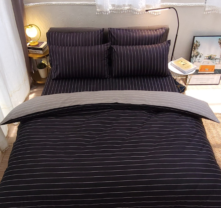 100%純棉雙人5尺床包/枕套/薄被套組台灣製