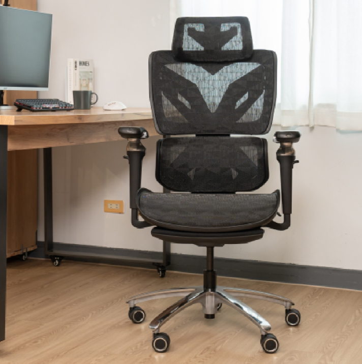 Drift-V 動態支撐電競工學椅-黑曜銀